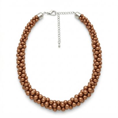 Naszyjnik "Miedziany Splot"