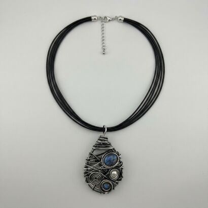 Naszyjnik Artystyczny "Kosmiczna Łza"